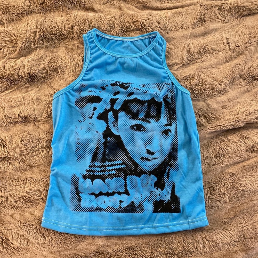 Japanese screen print graphic tank